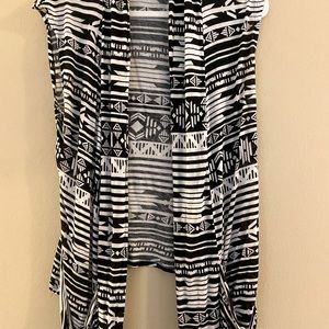 Aztec style flow type cotton vest